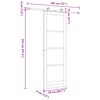 vidaXL Posuvn&eacute; dveře ORKDAL Přirozen&aacute; a čern&aacute; 78 x 232 cm