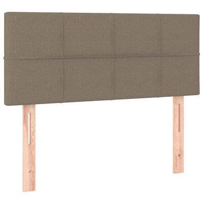 vidaXL Box spring postel s matrací taupe 120x200 cm textil
