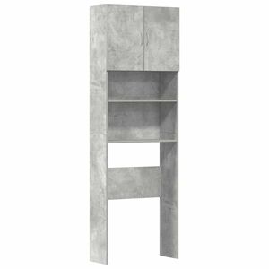 vidaXL Skř&iacute;ňka na pračku Concrete Grey 64x24x190 cm Dřevěn&aacute; konstrukce