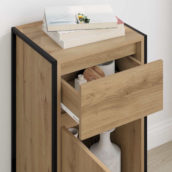 vidaXL Serv&iacute;rovac&iacute; skř&iacute;ň se z&aacute;suvkou Uměleck&yacute; dub 81 x 36 x 150.5 cm