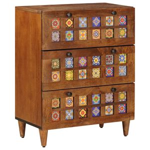 vidaXL Serv&iacute;rovac&iacute; skř&iacute;ň Vla&scaron;sk&yacute; ořech 60 x 33 x 75 cm