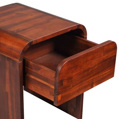 vidaXL Noční stolek z akáciového dřeva hnědý 41,5 x 42 cm