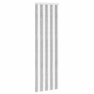 vidaXL Z&aacute;clona proti hmyzu Chenille &Scaron;ed&aacute; a b&iacute;l&aacute; 56 x 185 cm 100% PP