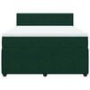 vidaXL Box spring postel s matrac&iacute; tmavě zelen&aacute; 160x200 cm samet
