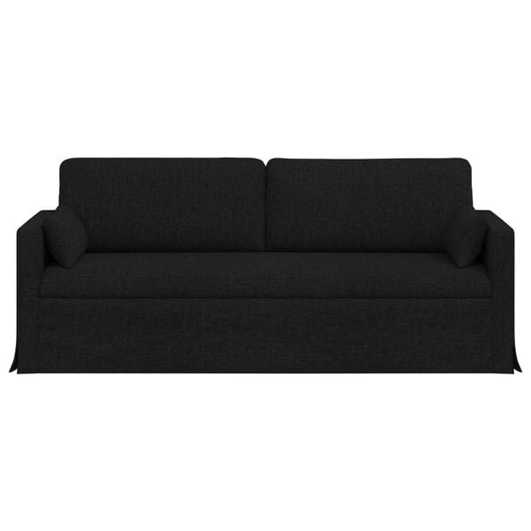 vidaXL Pohovka Čern&aacute; Celkov&eacute; rozměry: 198 x 78 x 80 cm (&Scaron; x H x V)