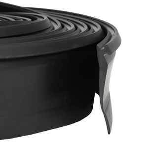 vidaXL Těsněn&iacute; gar&aacute;žov&yacute;ch dveř&iacute; Čern&aacute; 52 x 2 mm 5,5 m PVC