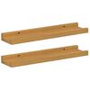 vidaXL N&aacute;stěnn&aacute; polička 2 pcs B&eacute;žov&aacute; 40 x 9 x 3 cm kompozitn&iacute; dřevo