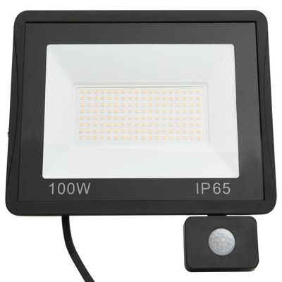 vidaXL LED reflektor se senzorem 100 W teplé bílé světlo