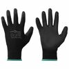 vidaXL Pracovn&iacute; rukavice 24 ks Čern&aacute; 11 / XXL Polyester