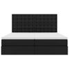 vidaXL Postel s &uacute;ložn&yacute;m prostorem a LED osvětlen&iacute;m Čern&aacute; 180 x 200 cm