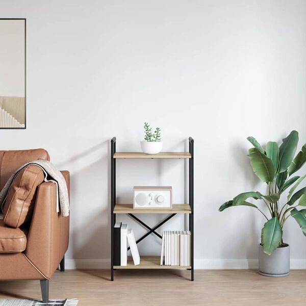 vidaXL Knihovna Sonoma dub 56 x 34 x 96 cm kompozitn&iacute; dřevo