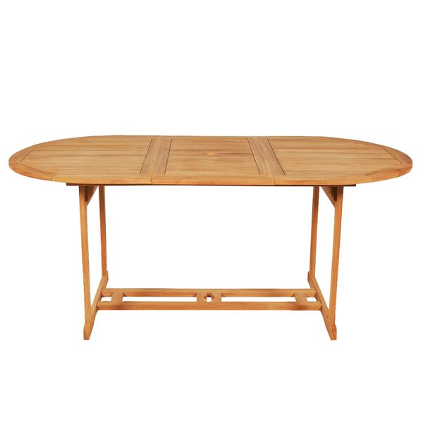 vidaXL 9dílný zahradní jídelní set masivní teakové dřevo