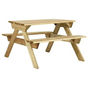vidaXL Piknikov&yacute; stůl a lavice 110x123x73 cm impregnovan&eacute; borov&eacute; dřevo