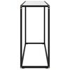 vidaXL Konzolov&yacute; stolek b&iacute;l&yacute; 100 x 35 x 75 cm tvrzen&eacute; sklo