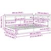 vidaXL Knihovna postel s čelo B&iacute;l&aacute; 140 x 200 cm Kompozitn&iacute; dřevo