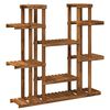 vidaXL Stojan na rostliny Př&iacute;rodn&iacute; 123 x 25 x 114,5 cm