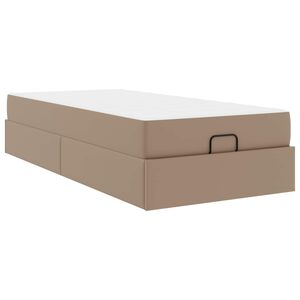 vidaXL R&aacute;m postele s matrac&iacute; Jin&yacute; 2 ks Žlutohněd&aacute; PVC