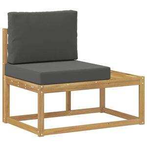 vidaXL Venkovn&iacute; koncov&aacute; pohovka s pol&scaron;t&aacute;řem B&iacute;l&aacute; 91 x 63 x 73 cm