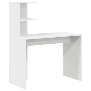 vidaXL Stůl B&iacute;l&aacute; 102 x 50 x 124 cm Kompozitn&iacute; dřevo