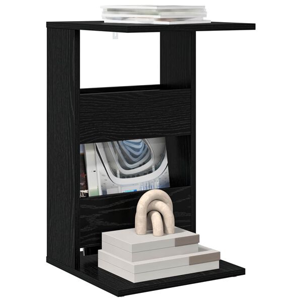 vidaXL Bočn&iacute; stůl Čern&yacute; dub 40 x 35 x 60,5 cm kompozitn&iacute; dřevo