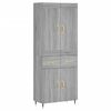 vidaXL Skř&iacute;ň highboard &scaron;ed&aacute; sonoma 69,5 x 34 x 180 cm kompozitn&iacute; dřevo