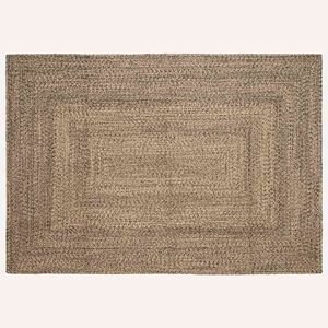 vidaXL Koberec do oblasti Přirozen&aacute; a čern&aacute; 160 x 230 cm juta
