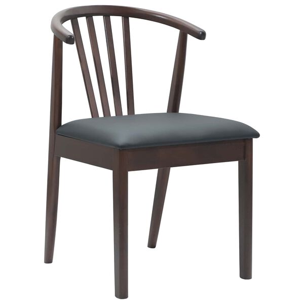 vidaXL J&iacute;deln&iacute; židle 2 pcs Světle hněd&aacute; a čern&aacute;