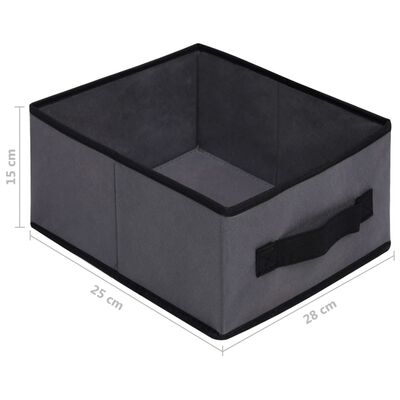 vidaXL Úložná skříňka se 6 zásuvkami 55 x 29 x 55 cm šedá ocel
