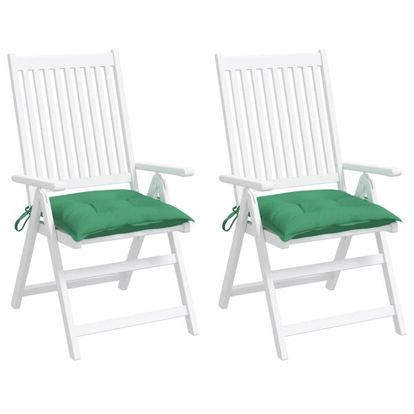 vidaXL Podušky na palety 2 ks zelené 50 x 50 x 7 cm oxfordská látka