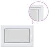 vidaXL Okeno do suter&eacute;nu RISOR 95 x 50 cm PVC a čir&eacute; sklo