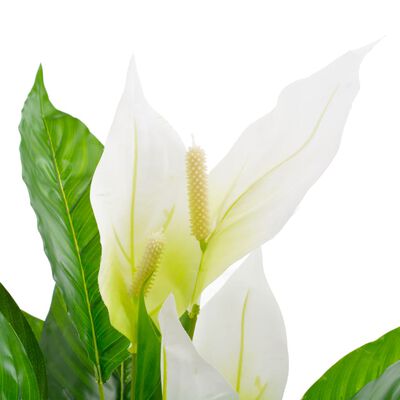 vidaXL Umělá rostlina toulitka s květináčem bílá 90 cm