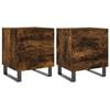 vidaXL Nočn&iacute; stolky 2 ks kouřov&yacute; dub 40x35x47,5 cm kompozitn&iacute; dřevo