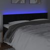vidaXL Čelo postele s LED čern&eacute; 160x5x78/88 cm samet