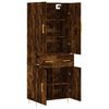 vidaXL Skř&iacute;ň highboard kouřov&yacute; dub 69,5 x 34 x 180 cm kompozitn&iacute; dřevo