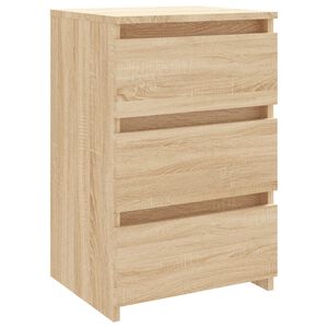 vidaXL Nočn&iacute; stolek sonoma dub 40 x 35 x 62,5 cm kompozitn&iacute; dřevo
