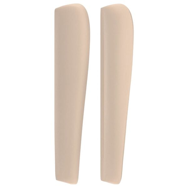 vidaXL Čelo postele typu u&scaron;&aacute;k cappuccino 83x23x118/128 cm uměl&aacute; kůže