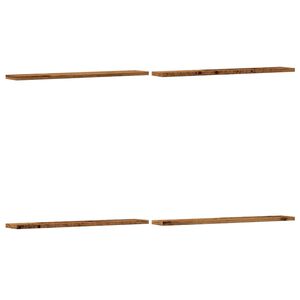 vidaXL N&aacute;stěnn&eacute; police 4 ks old wood 60 x 20 x 1,5 cm kompozitn&iacute; dřevo