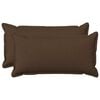 vidaXL Povlak na pol&scaron;t&aacute;ř 2 pcs HOUTEN Hněd&aacute; 40 x 70 cm Fale&scaron;n&yacute; len