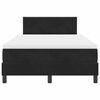 vidaXL Postel s boxspringem s matrac&iacute; s čelo Čern&aacute; 120 x 190 cm samet