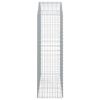 vidaXL Klenut&yacute; gabionov&yacute; ko&scaron; 150 x 50 x 160/180 cm pozinkovan&eacute; železo