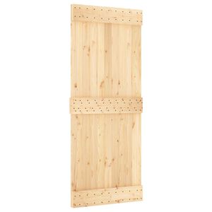 vidaXL Posuvn&eacute; dveře NARVIK Přirozen&aacute; a čern&aacute; 85 x 210 cm (152,5 cm)