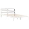 vidaXL Čelo postele s policemi bílé 160 cm masivní borovice