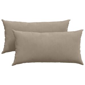 vidaXL Pohovkov&eacute; pol&scaron;t&aacute;ře 2 ks textil Taupe 80 x 40 cm