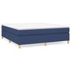 vidaXL Box spring postel s matrac&iacute; modr&aacute; 160x200 cm textil