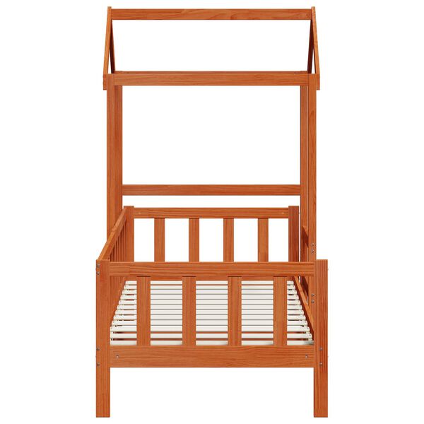 vidaXL Sada denn&iacute; postele 2 pcs Voskově hněd&aacute; Masivn&iacute; borov&eacute; dřevo