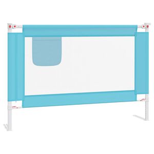 vidaXL Dětsk&aacute; z&aacute;brana k post&yacute;lce modr&aacute; 100 x 25 cm textil