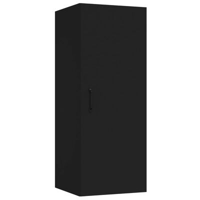 vidaXL Závěsná skříňka černá 34,5 x 34 x 90 cm kompozitní dřevo