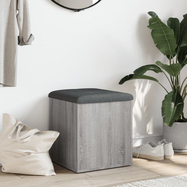 vidaXL &Uacute;ložn&aacute; lavice &scaron;ed&aacute; sonoma 42 x 42 x 45 cm kompozitn&iacute; dřevo