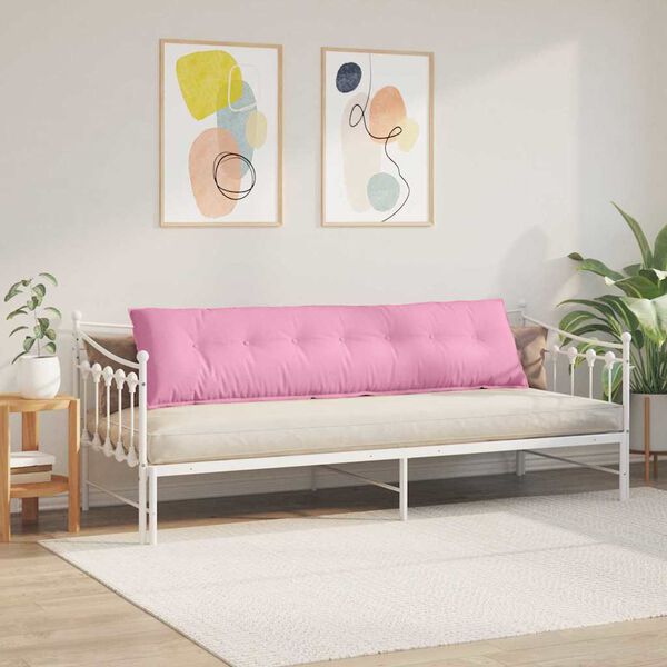 vidaXL Pol&scaron;t&aacute;ř na z&aacute;da Růžov&aacute; 200 x 19 x 50 cm textil