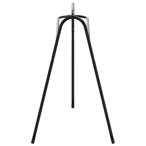 vidaXL Stojan na sedlo 3 nohy volně stoj&iacute;c&iacute; čern&yacute; železo